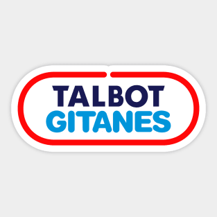 Talbot Gitanes F1 team 1981-82 - Ligier Matra, Jabouille, Laffite, Cheever, Tambay - small logo Sticker